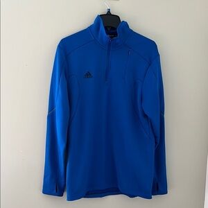 Adidas Clima Blue Quarter Zip Pullover Athletic Top Men’s Medium